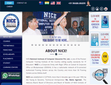 Tablet Screenshot of niceinstitute.co.in